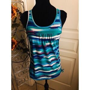 Athleta Striped Racerback workout top NWOT